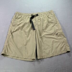 Columbia Shorts Mens 2XL XXL Beige Belted Mesh Liner Outdoor Fish Swim Trunks *